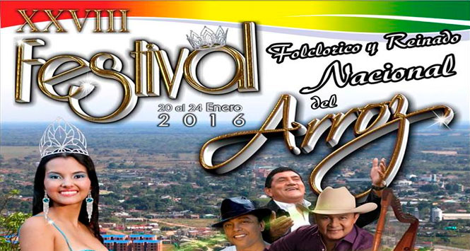 Festival Folclórico y Reinado Nacional del Arroz 2016 en Aguazul
