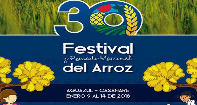 Festival y Reinado Nacional del Arroz 2018 en Aguazul, Casanare
