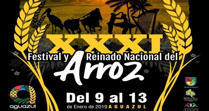 Festival y Reinado Nacional del Arroz 2019 en Aguazul, Casanare