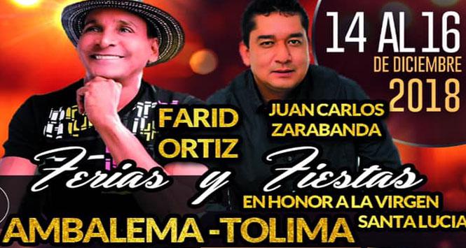 Ferias y Fiestas 2018 en Ambalema, Tolima