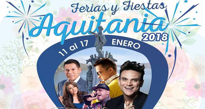 Ferias y Fiestas 2018 en Aquitania, Boyacá
