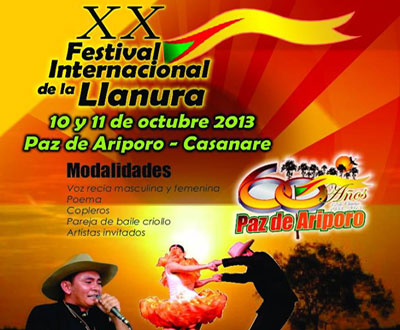 Festival Internacional de la Llanura en Paz de Ariporo, Casanare