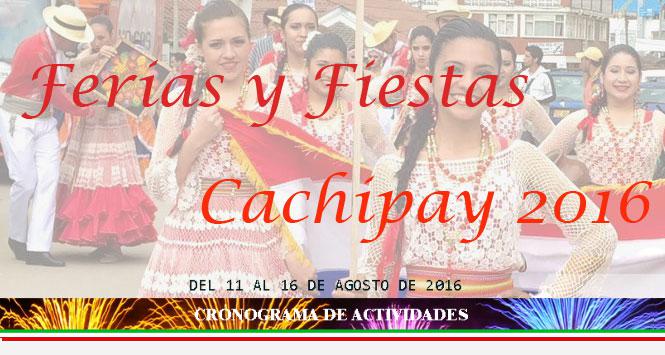 Ferias y Fiestas 2016 en Cachipay, Cundinamarca