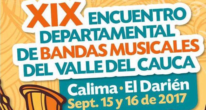 Encuentro Departamental de Bandas Musicales 2017 en Calima, Valle del Cauca