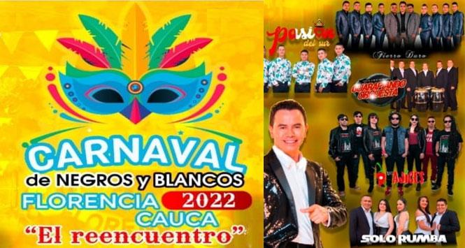 Carnaval de Negros y Blancos 2022 en Florencia, Cauca