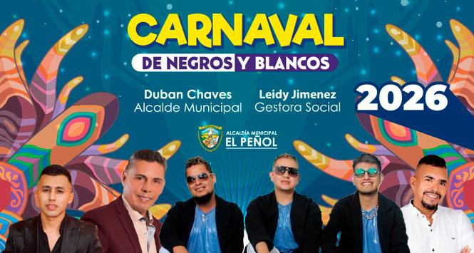 Carnaval de Negros y Blancos 2026 en El Peñol, Nariño