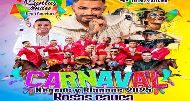 Carnaval Negros y Blancos 2025 en Rosas, Cauca Carnaval Negros y Blancos 2025 en Rosas, Cauca
