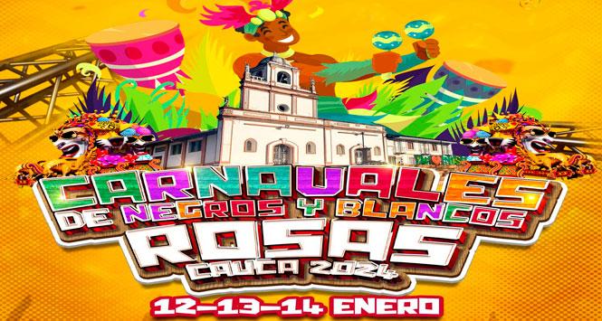 Carnavales de Negros y Blancos 2024 en Rosas, Cauca