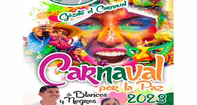 Carnavales por La Paz de Blancos y Negros 2023 en Valle del Guamuez, Putumayo