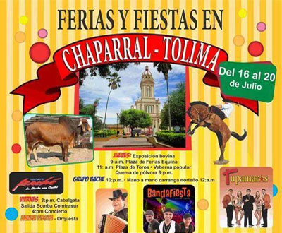 Ferias y Fiestas en Chaparral, Tolima
