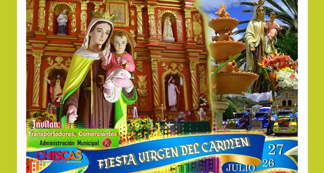 Fiesta Virgen del Carmen 2019 en Chiscas, Boyacá