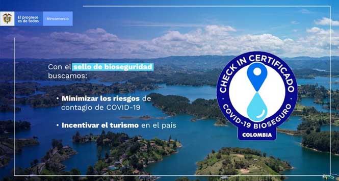 Colombia lanza sello de bioseguridad 