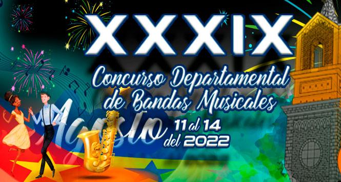 Concurso Departamental de Bandas Musicales 2022 en Samaniego, Nariño