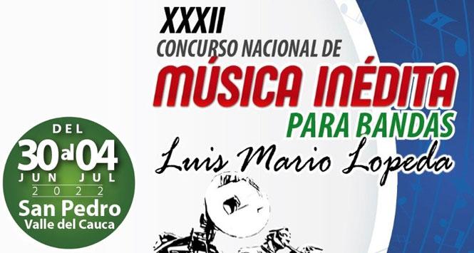 Concurso Nacional de Música Inédita 2022 en San Pedro, Valle del Cauca