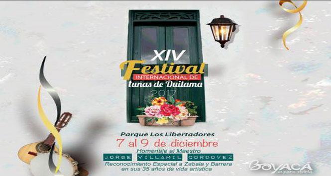 Festival Internacional de Tunas 2017 en Duitama, Boyacá
