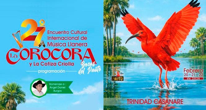 Encuentro Cultural Internacional de Música Llanera La Corocora 2026 en Trinidad, Casanare