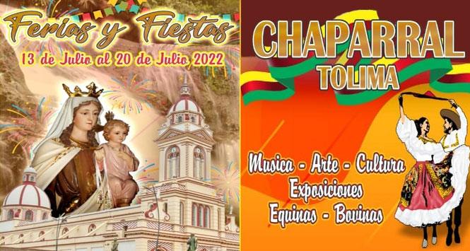 Ferias y Fiestas 2022 en Chaparral, Tolima