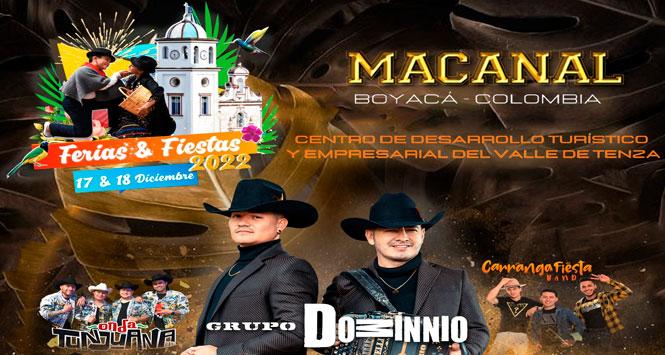Ferias y Fiestas 2022 en Macanal, Boyacá
