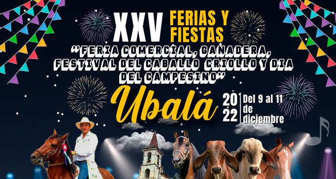 Ferias y Fiestas 2022 en Ubalá, Cundinamarca