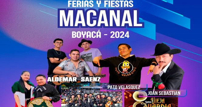 Ferias y Fiestas 2024 en Macanal, Boyacá Ferias y Fiestas 2024 en Macanal, Boyacá