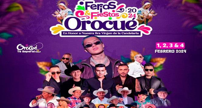 Ferias y Fiestas 2024 en Orocué, Casanare