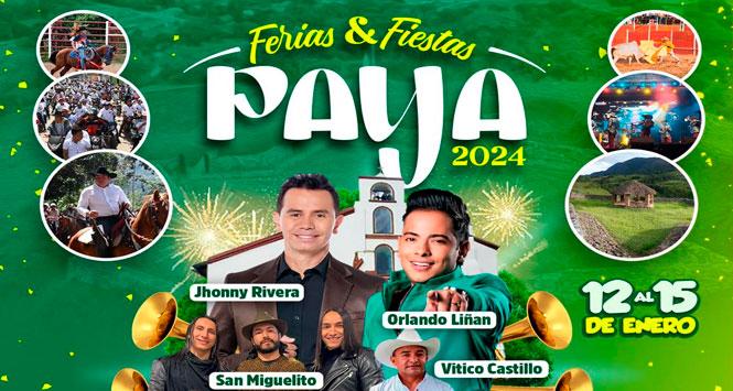 Ferias y Fiestas 2024 en Paya, Boyacá