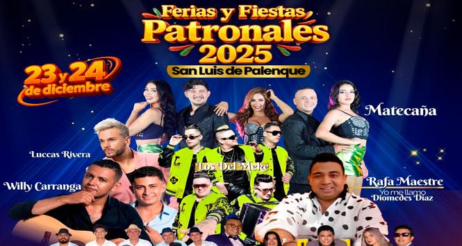 Ferias y Fiestas 2025 en San Luis de Palenque, Casanare