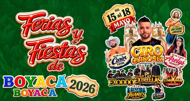 Ferias y Fiestas 2026 en Boyacá, Boyacá