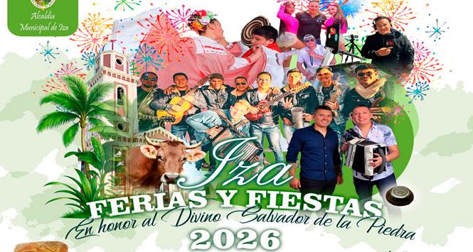 Ferias y Fiestas 2026 en Iza, Boyacá