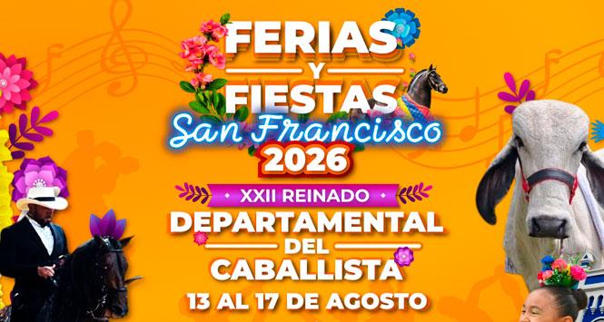 Ferias y Fiestas 2026 en San Francisco, Cundinamarca