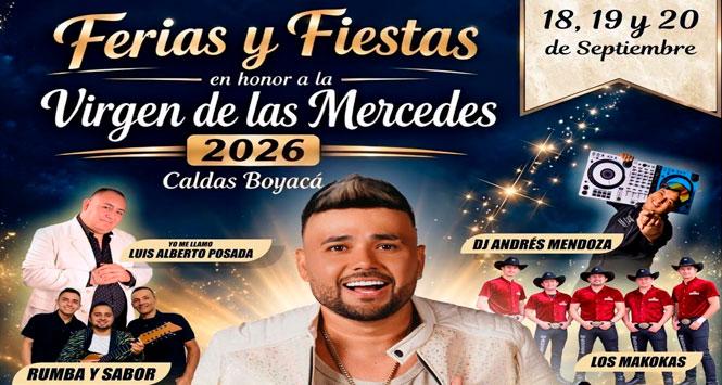 Ferias y Fiestas 2026 en Caldas, Boyacá