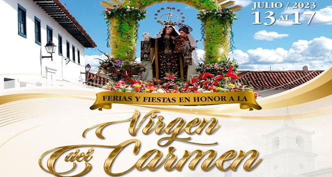 Ferias y Fiestas en Honor a la Virgen del Carmen 2023 en Villa de Leyva, Boyacá