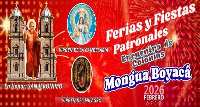 Ferias y Fiestas Patronales 2026 en Mongua, Boyacá