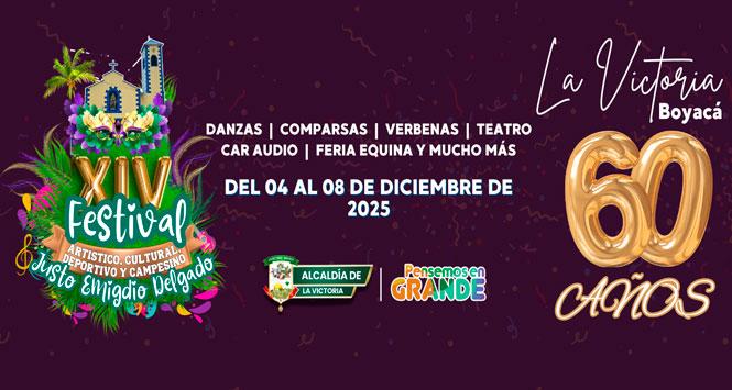 Festival Artístico, Cultural, Deportivo y Campesino 2025 en La Victoria, Boyacá
