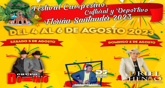 Festival Campesino, Cultural y Deportivo 2023 en Florián, Santander