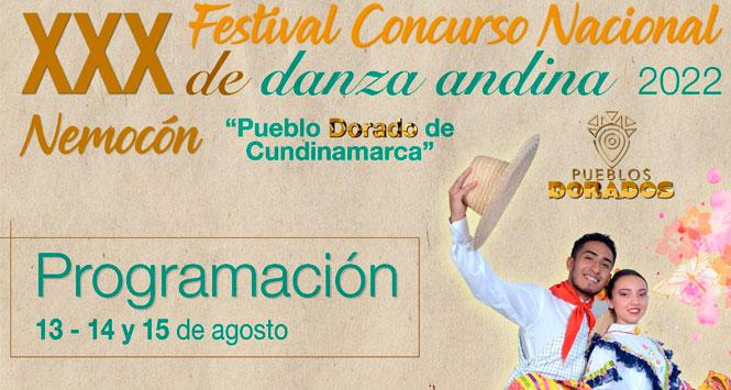 Festival Concurso Nacional de Danza Andina 2022 en Nemocón, Cundinamarca