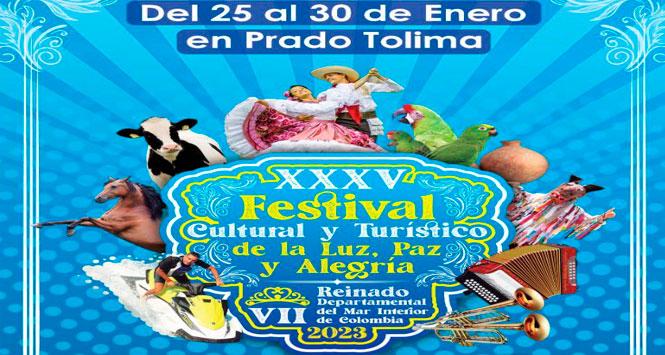 Festival Cultural y Turístico de la Luz, Paz y Alegría 2023 en Prado, Tolima