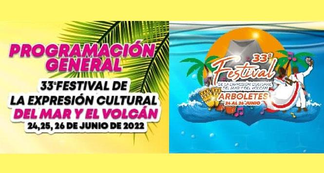 Festival de la Expresión Cultural del Mar y del Volcán 2022 en Arboletes, Antioquia