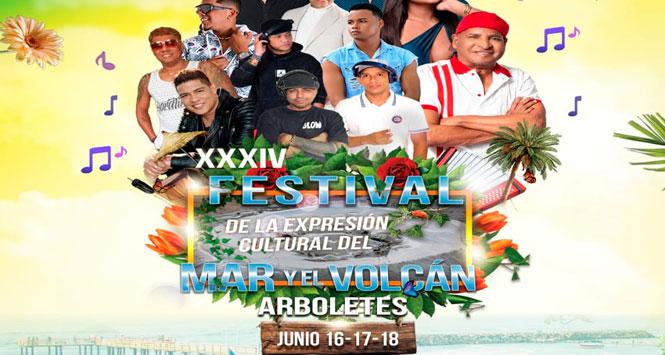 Festival de la Expresión Cultural del Mar y el Volcán 2023 en Arboletes, Antioquia