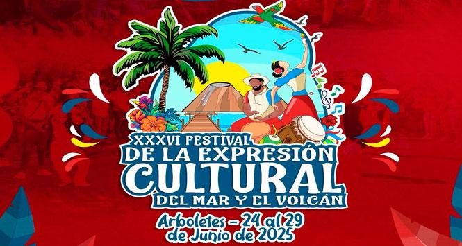 Festival de la Expresión Cultural del Mar y el Volcán 2025 en Arboletes, Antioquia Festival de la Expresión Cultural del Mar y el Volcán 2025 en Arboletes, Antioquia