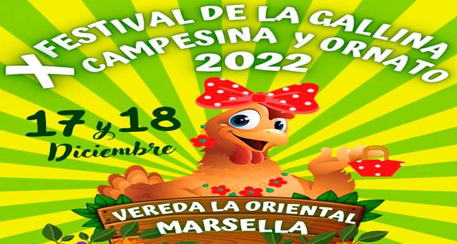 Festival de la Gallina Campesina y Ornato 2022 en Marsella, Risaralda