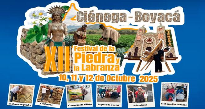 Festival de la Piedra y la Labranza 2025 en Ciénega, Boyacá
