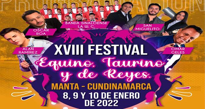 Festival Equino, Taurino y de Reyes 2022 en Manta, Cundinamarca