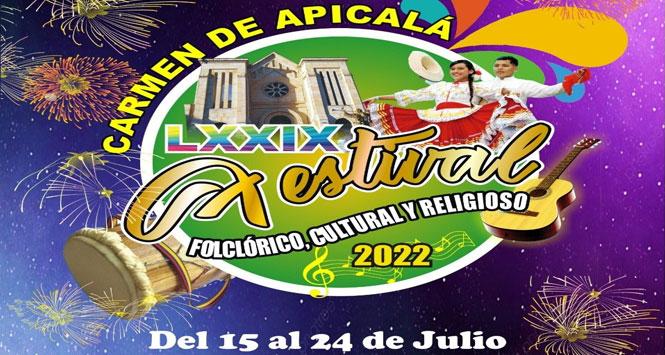 Festival Folclórico, Cultural y Religioso 2022 en Carmen de Apicalá, Tolima