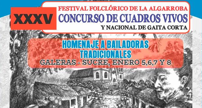 Festival Folclórico de La Algarroba 2023 en Galeras, Sucre