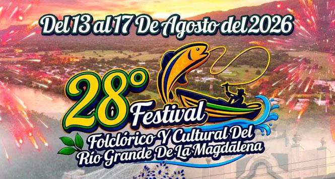 Festival Folclórico y Cultural del Río Grande de la Magdalena 2026 en Suárez, Tolima