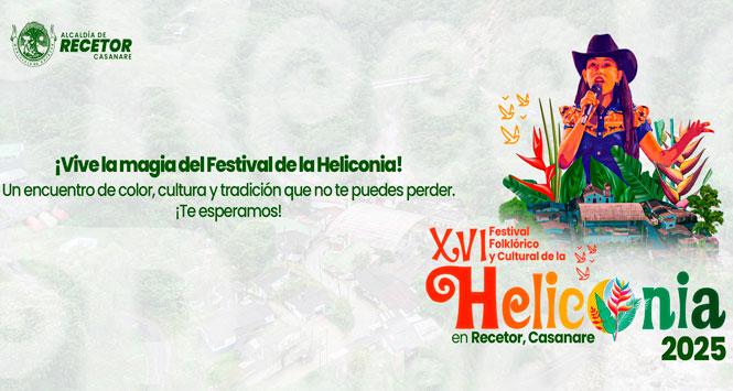 Festival Folclórico y Cultural La Heliconia 2025 en Recetor, Casanare Festival Folclórico y Cultural La Heliconia 2025 en Recetor, Casanare