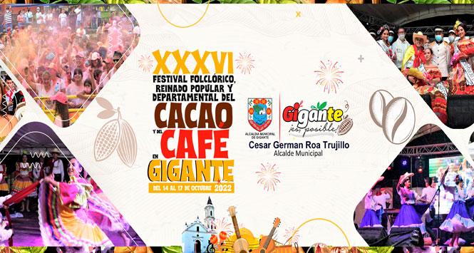 Festival Folclórico y Reinado del Cacao y del Café 2022 en Gigante, Huila