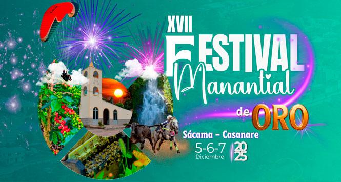 Festival Manantial de Oro 2025 en Sácama, Casanare