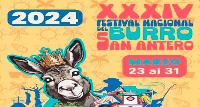 Festival Nacional del Burro 2024 en San Antero, Córdoba